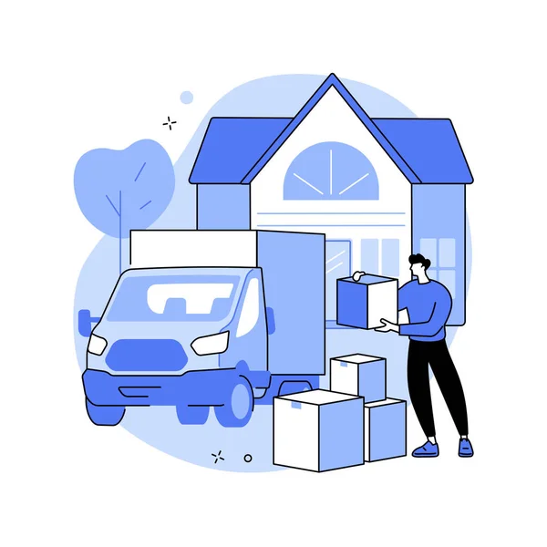Moving truck illustration